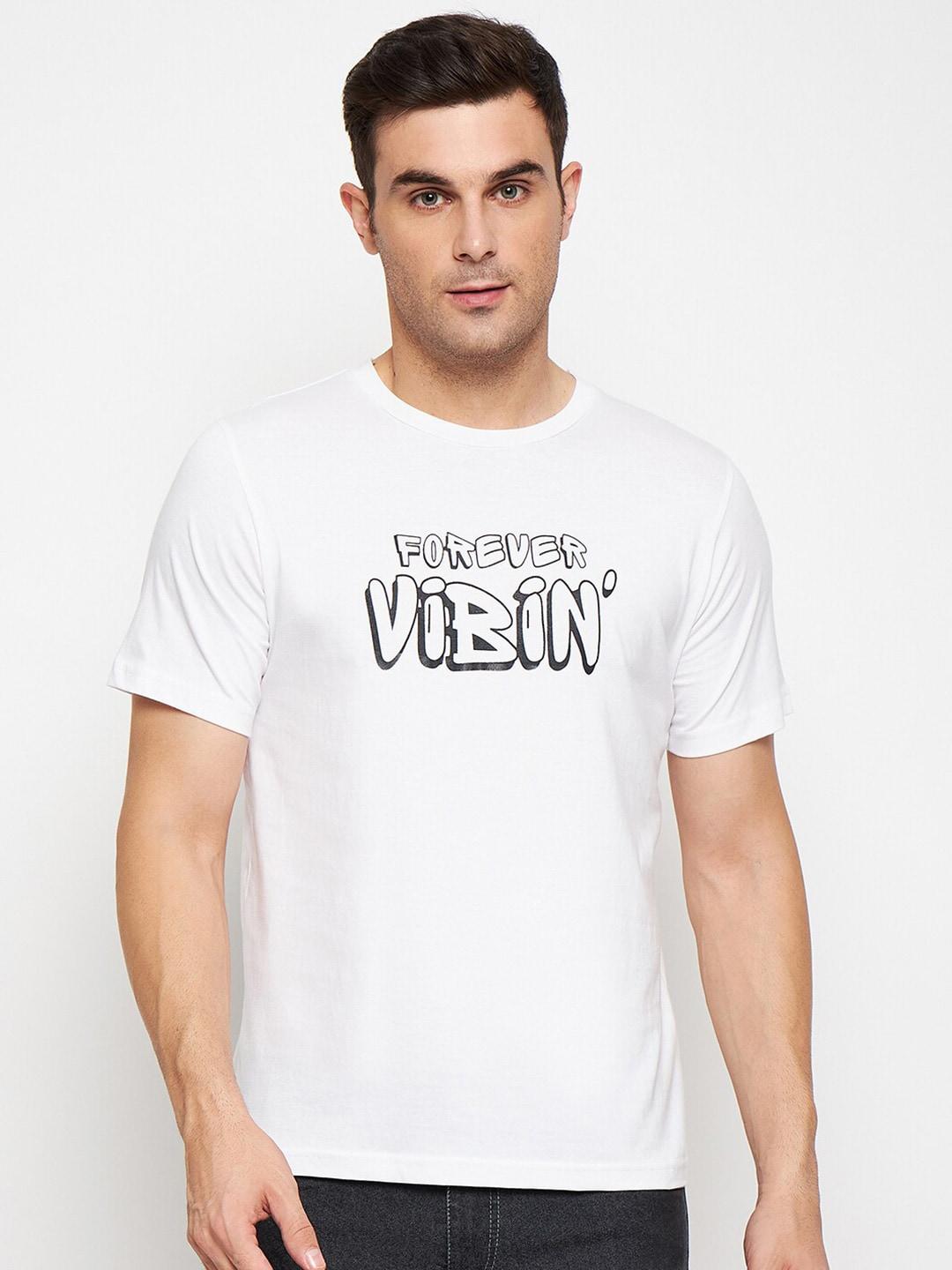 strop typography printed cotton t-shirt