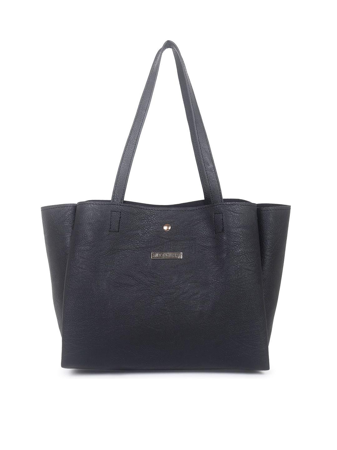 stropcarry textured structured tote bag