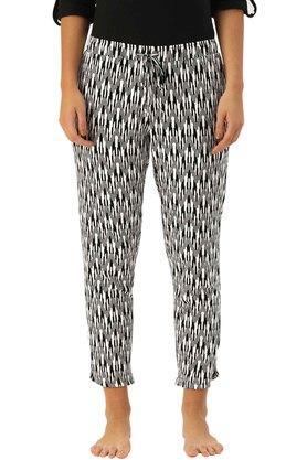 structured cotton blend regular fit womens track pants - shell