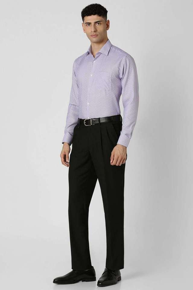 structured cotton regular fit mens formal shirt