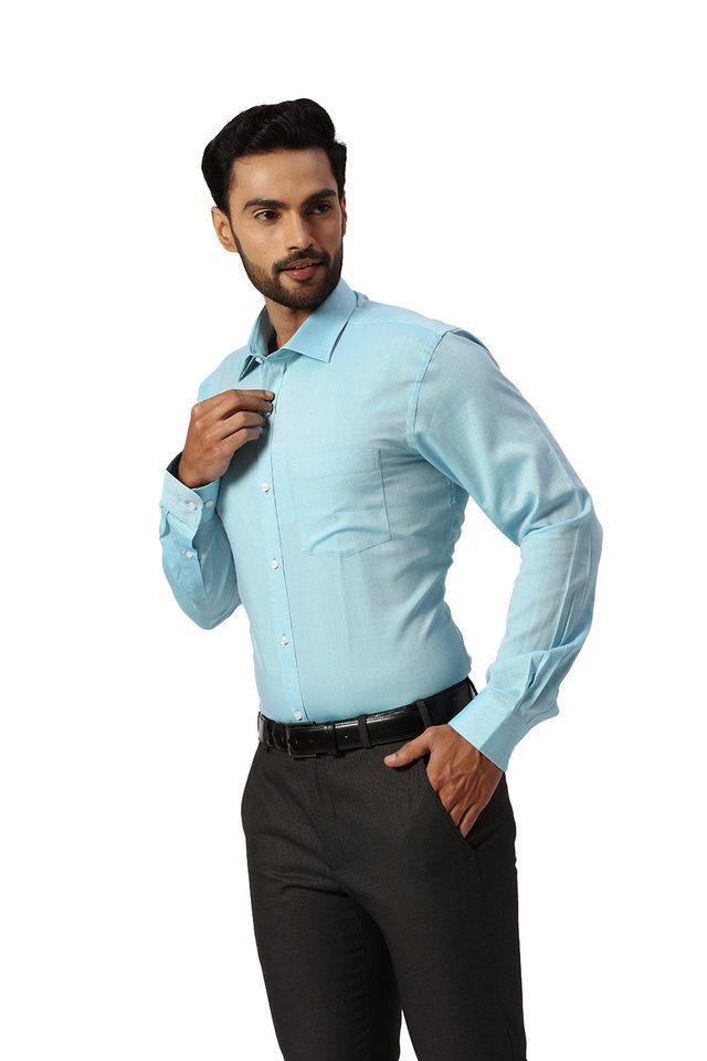 structured cotton slim fit mens formal shirt