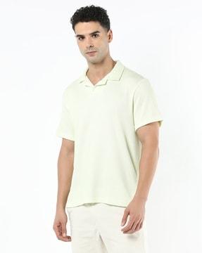 structured resort collar polo t-shirt