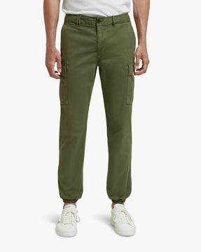 stuart slim fit washed structured cargo pants