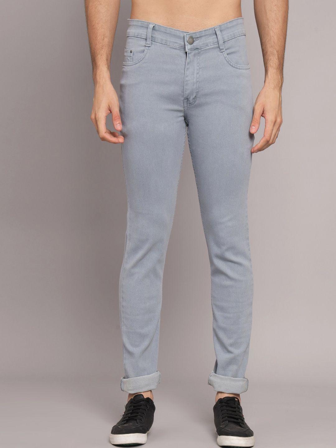 studio nexx men grey relaxed fit stretchable jeans