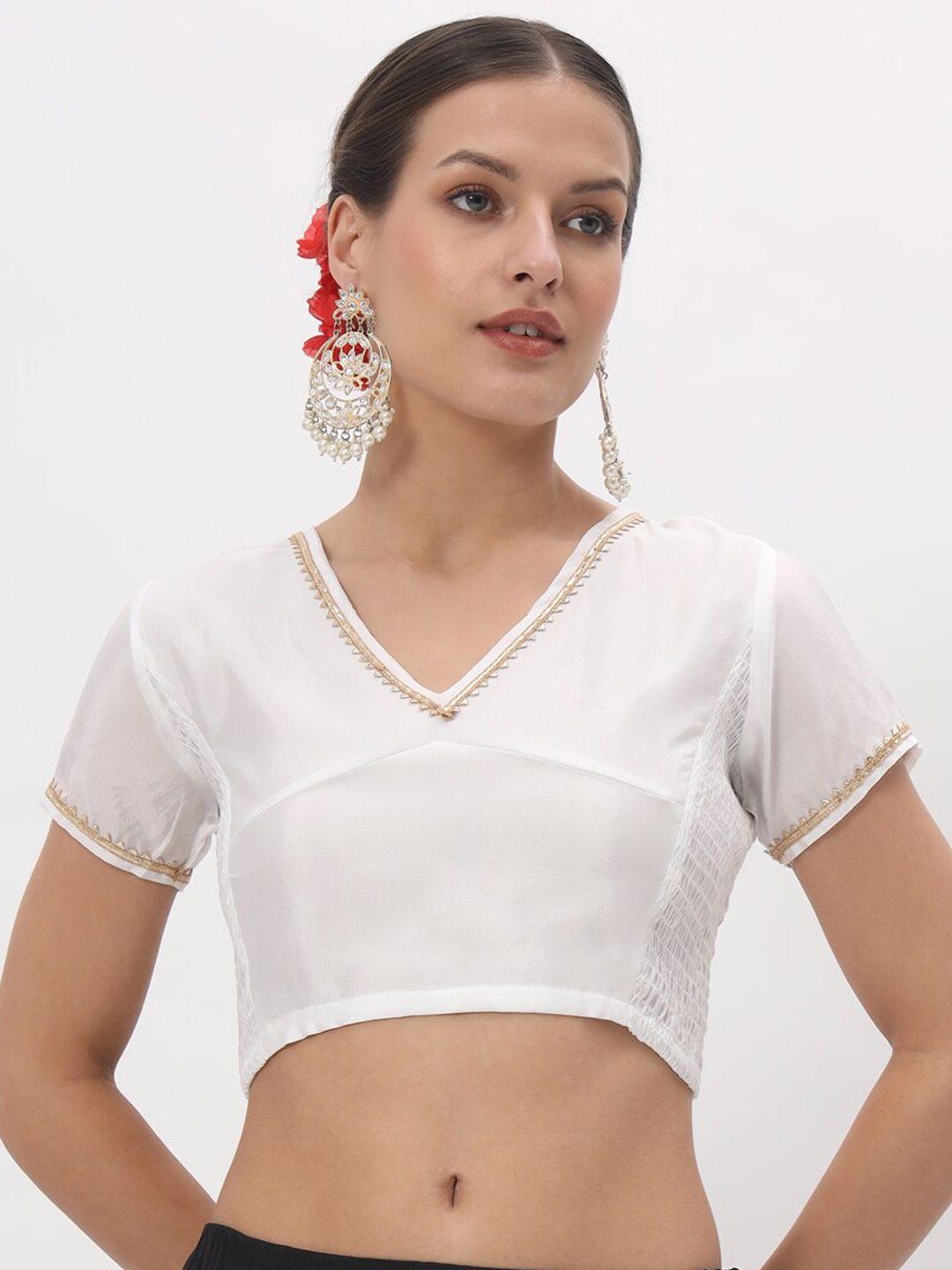 studio rasa embellished stretchable saree blouse