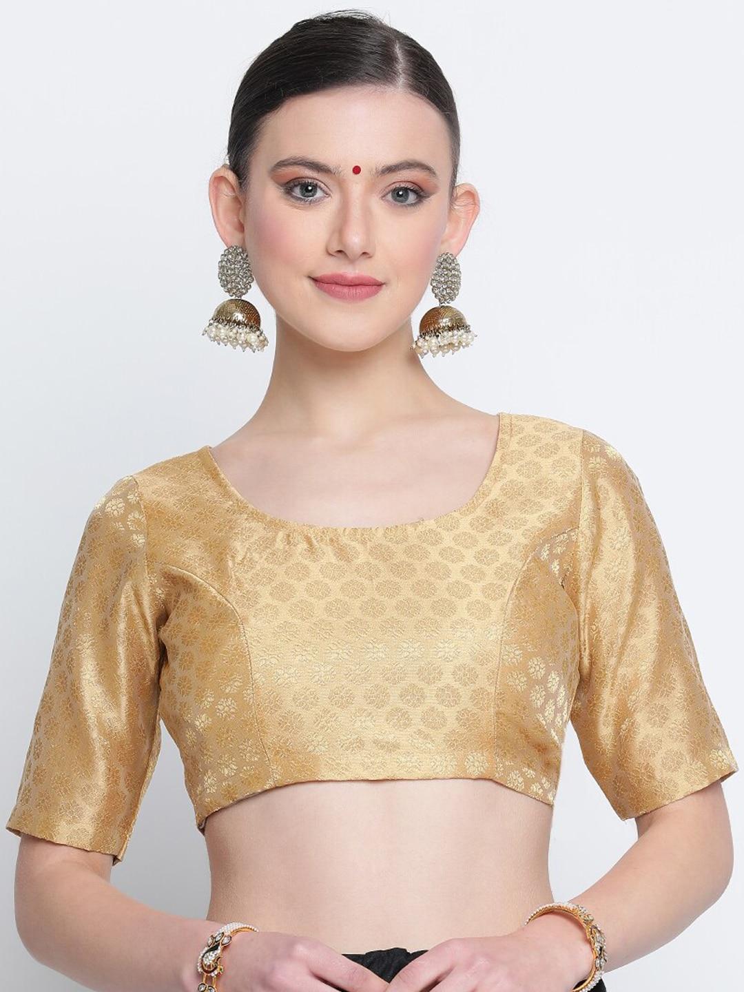 studio rasa woven-design saree blouse