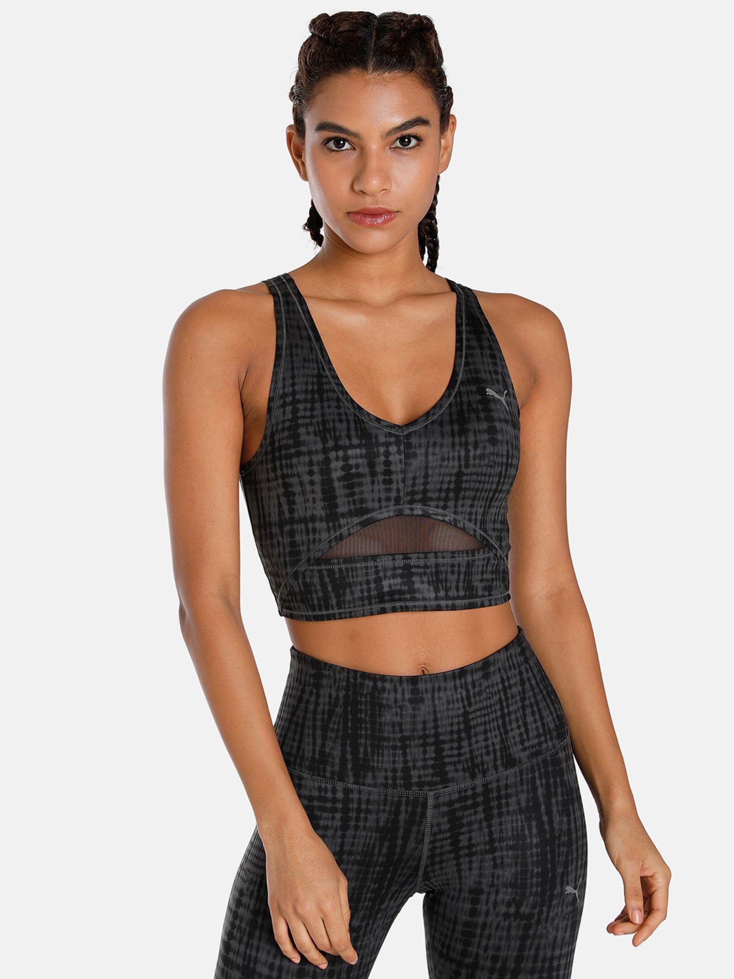 studio aop crop top womens black tank top