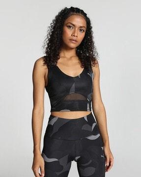 studio aop tank crop top