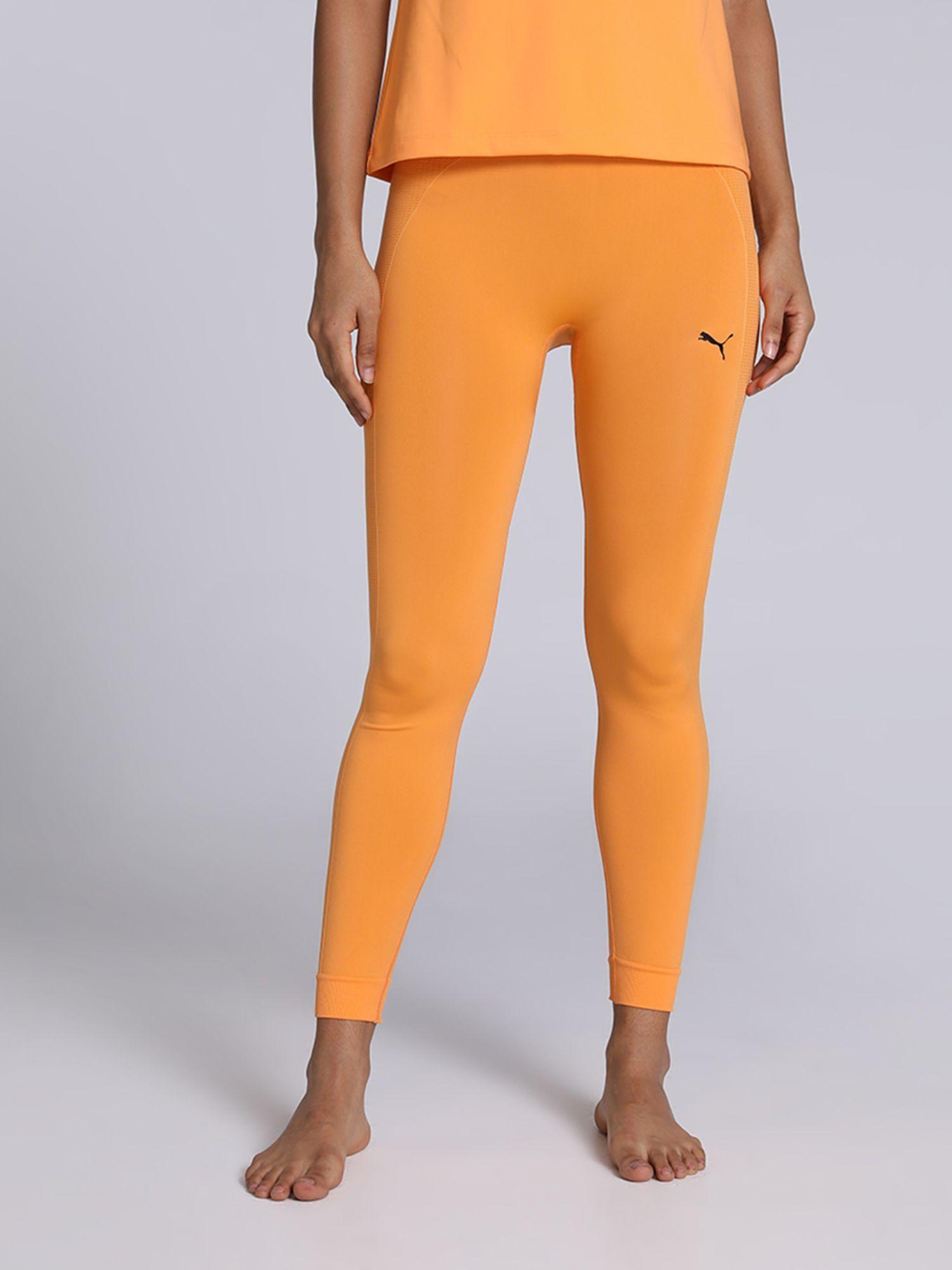 studio foundations womens orange tights