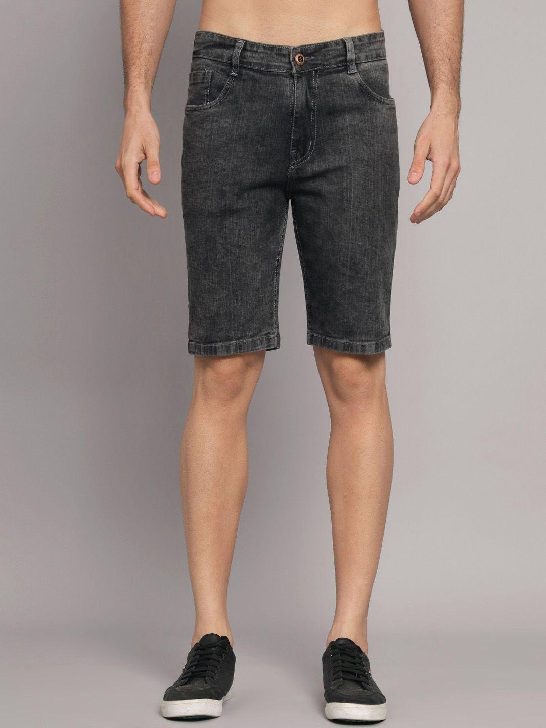 studio nexx men grey washed denim denim shorts technology