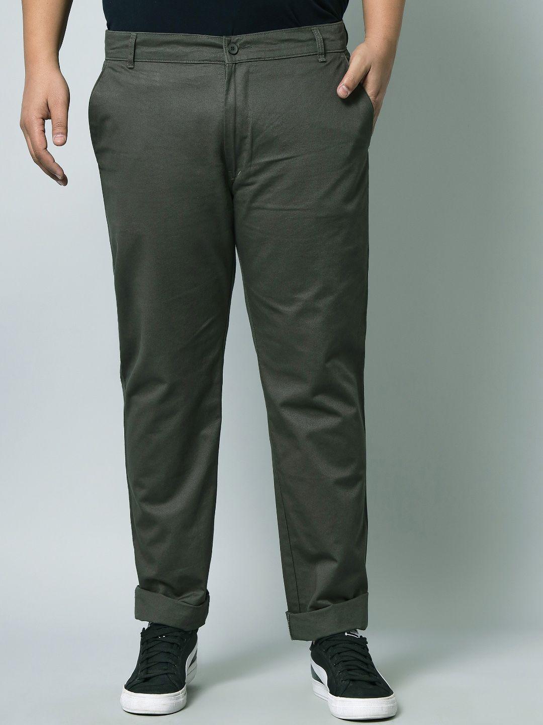 studio nexx men relaxed mid-rise pure cotton trousers