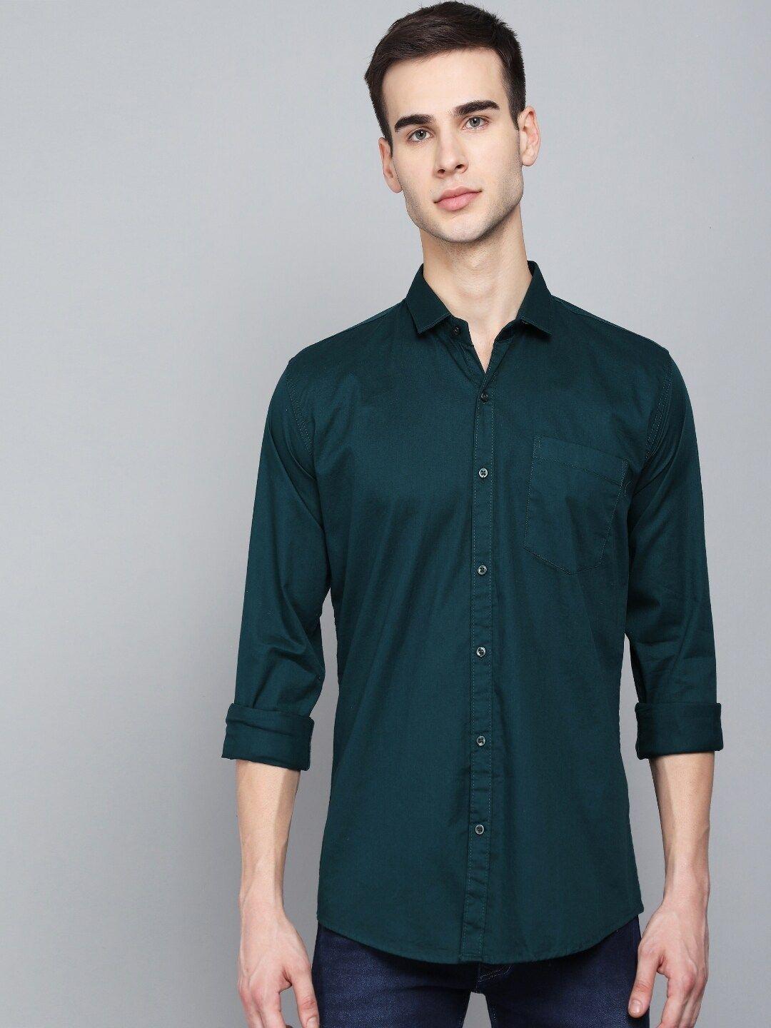 studio nexx standard slim fit twill pure cotton casual shirt