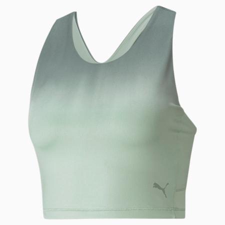 studio ombre racerback women's performance crop top