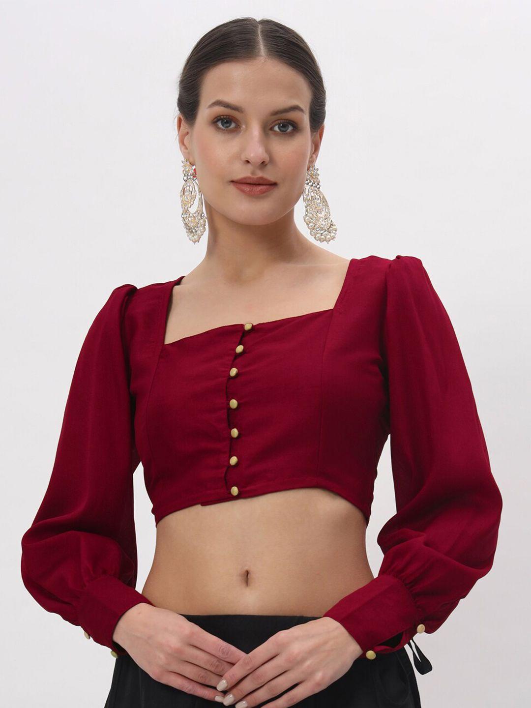 studio rasa button down saree blouse