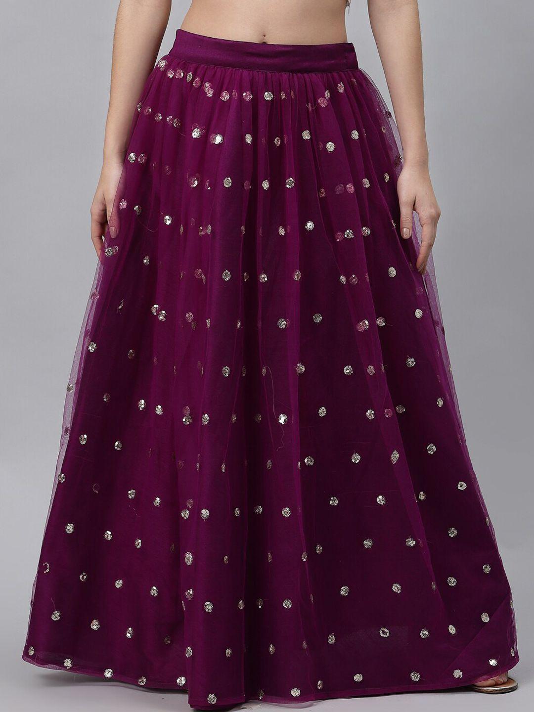 studio rasa embroidered gathered flared maxi skirt