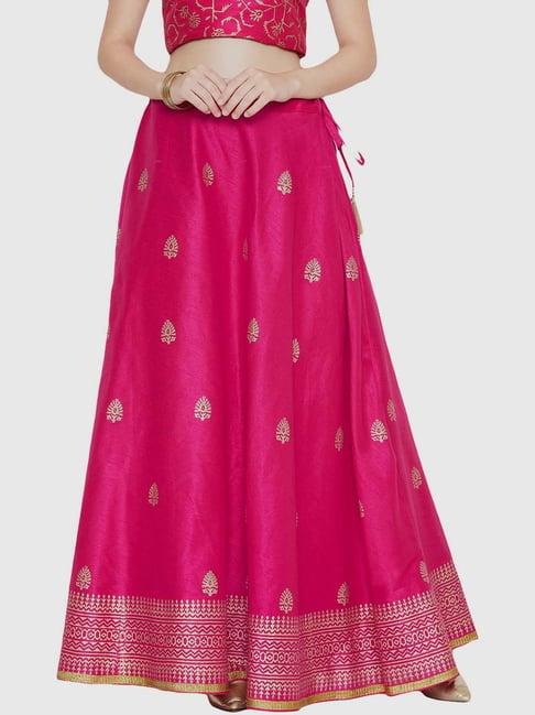 studio rasa pink printed skirt