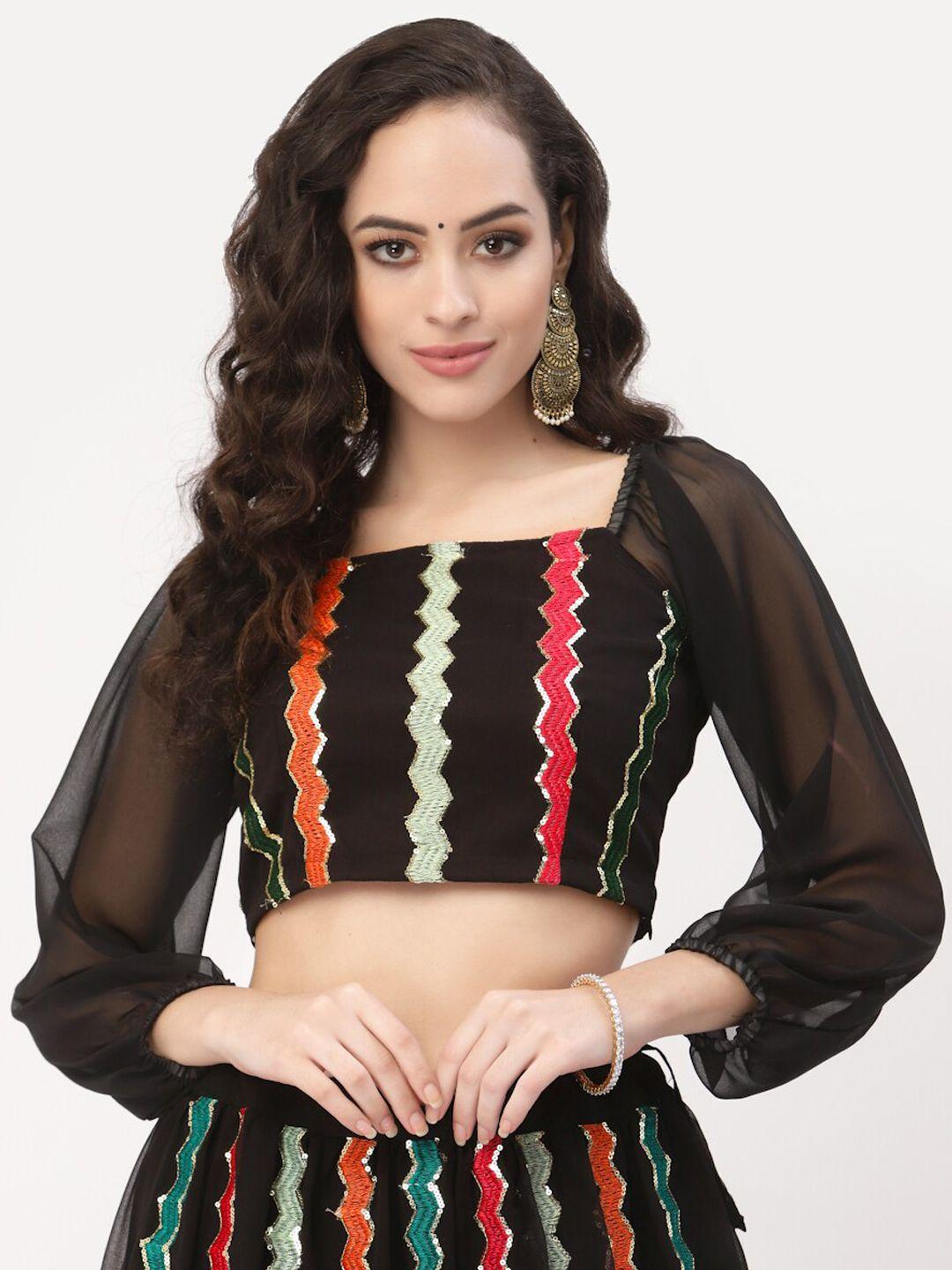 studio rasa sequins embroidered saree blouse