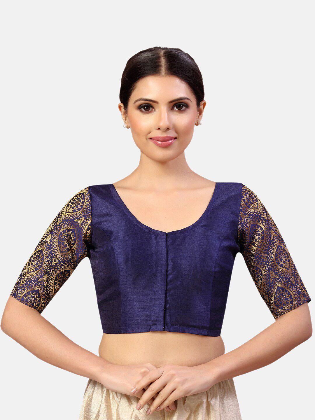 studio shringaar brocade sleeves saree blouse