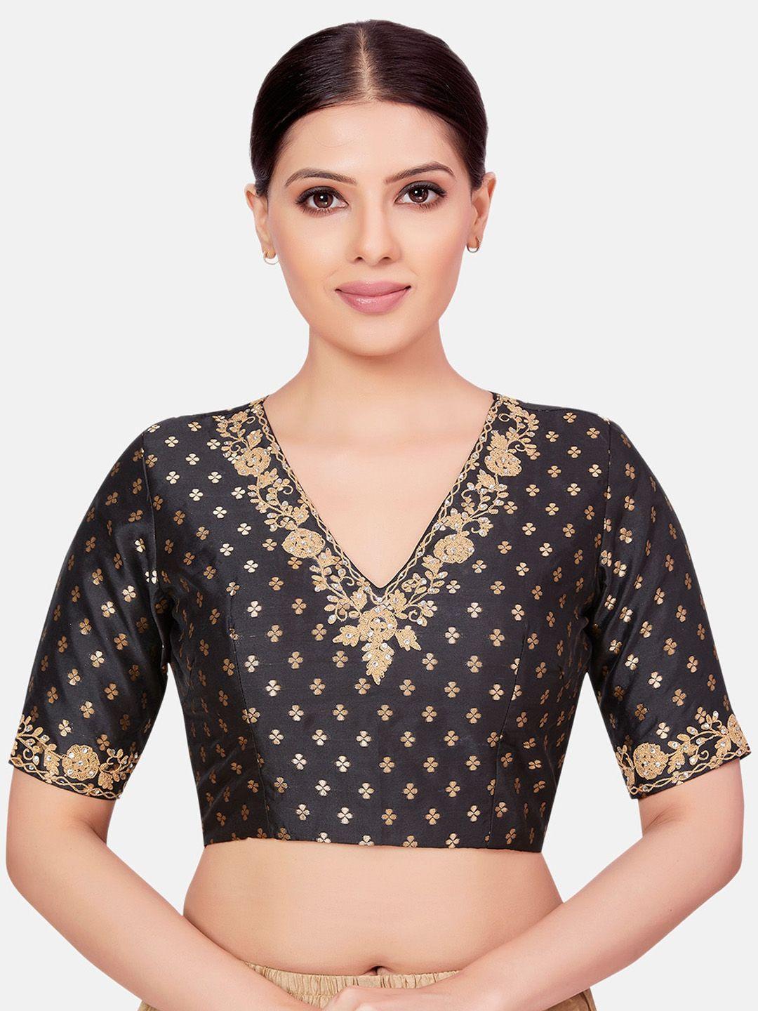 studio shringaar embroidered saree blouse
