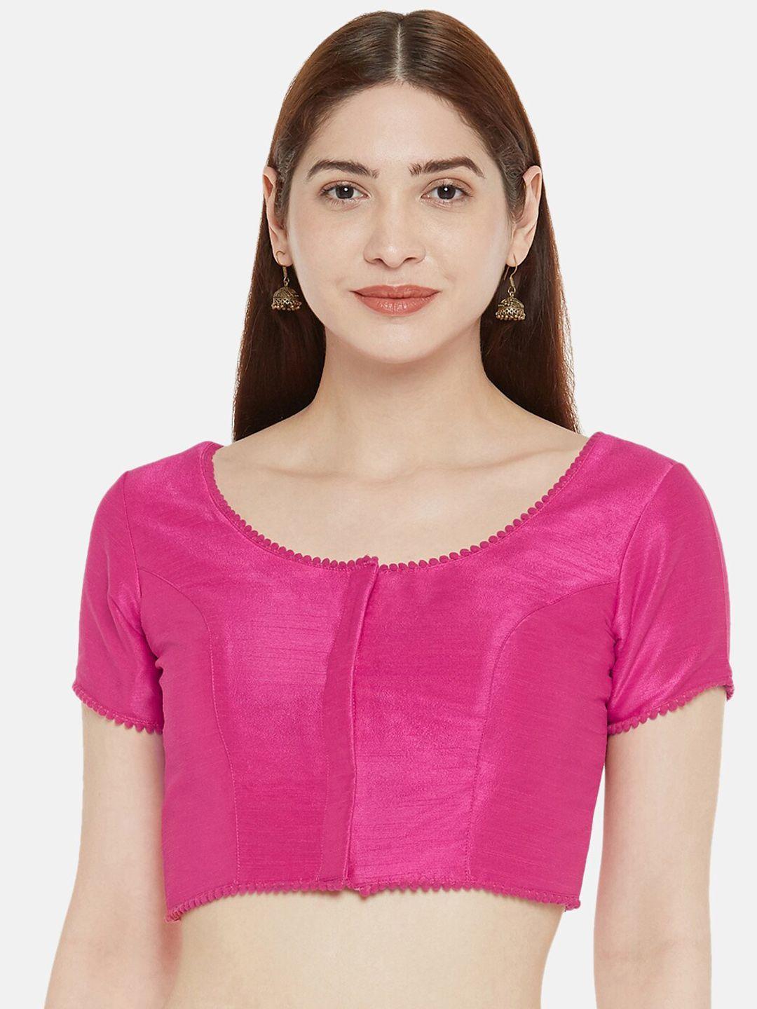 studio shringaar round neck padded saree blouse