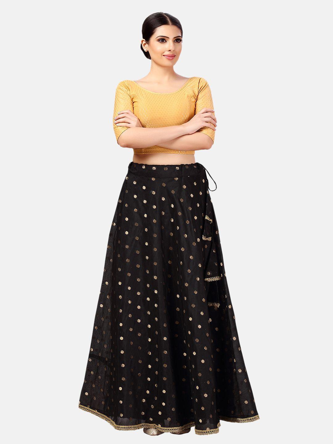 studio shringaar woven design maxi skirt
