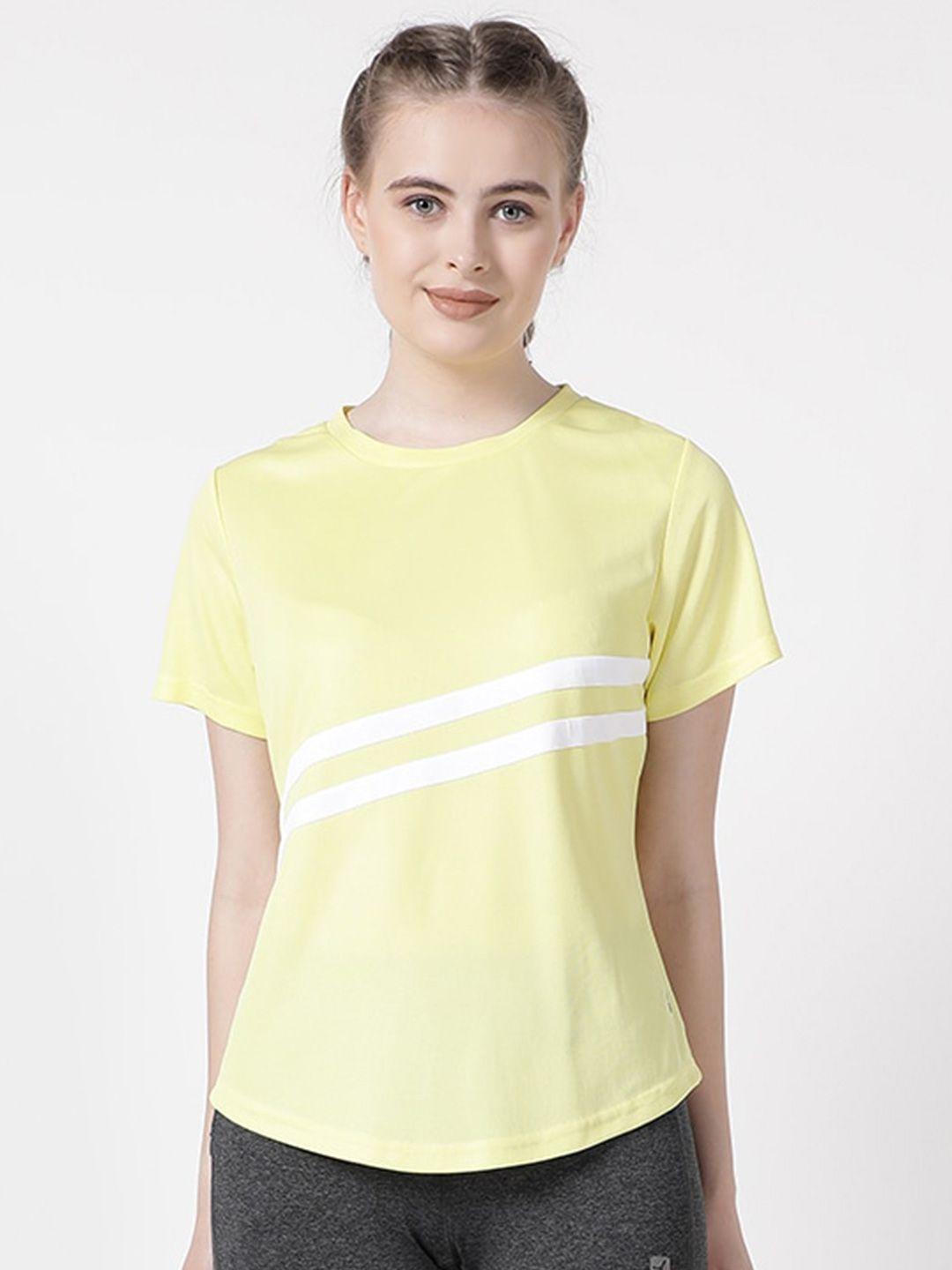 studioactiv women yellow extended sleeves t-shirt
