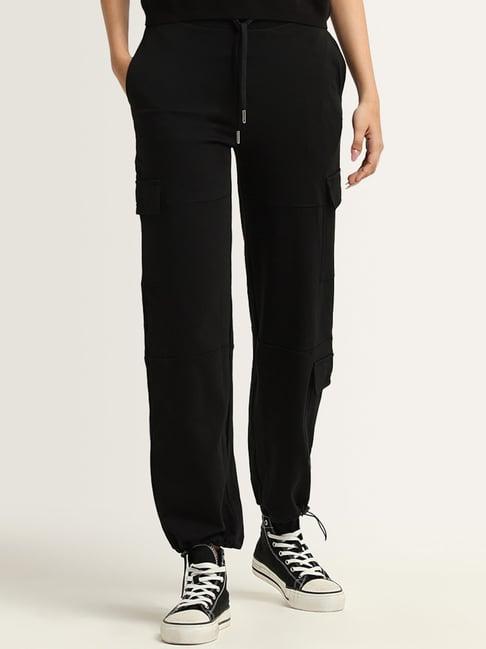 studiofit by westside black cargo joggers