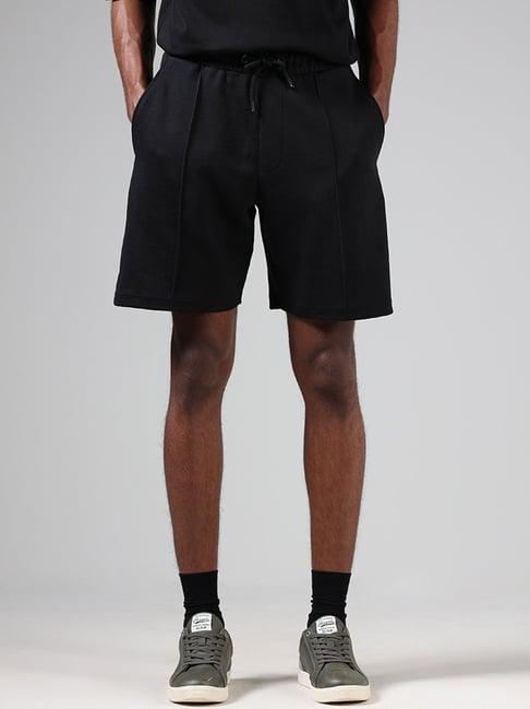 studiofit by westside black relaxed fit shorts