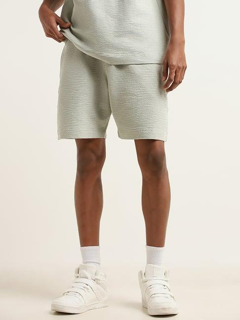 studiofit by westside green relaxed fit bermuda shorts