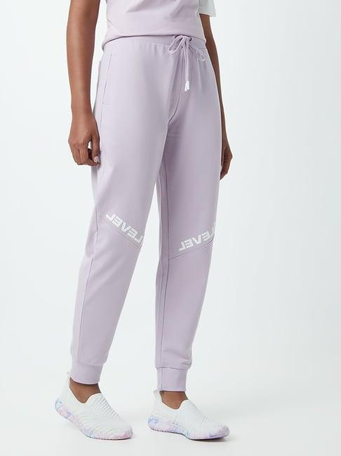 studiofit by westside lilac printed seam detail joggers