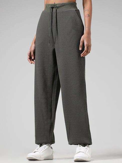 studiofit by westside olive fluted joggers