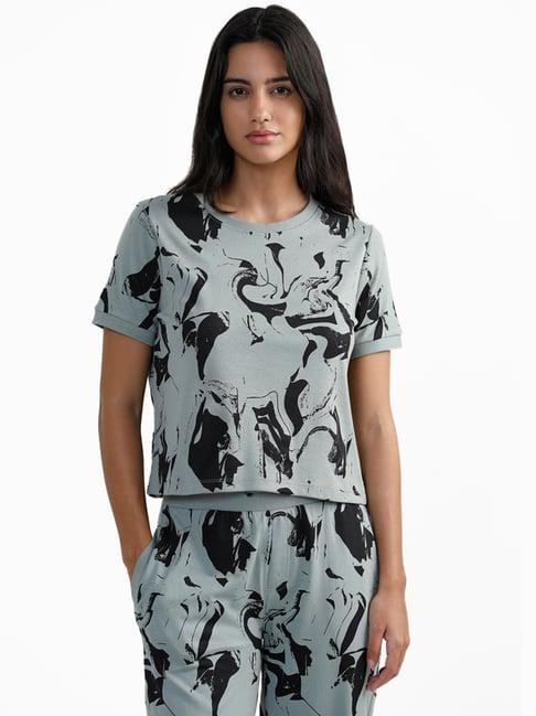 studiofit by westside pista abstract printed t-shirt