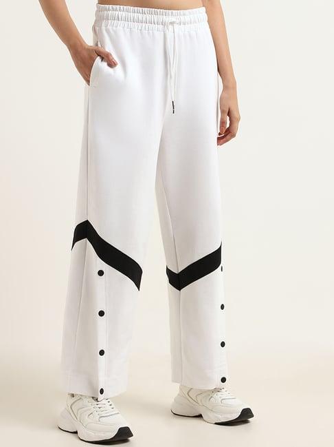 studiofit by westside white loose-fit pants