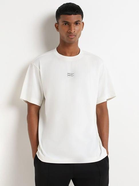 studiofit by westside white loose fit t-shirt