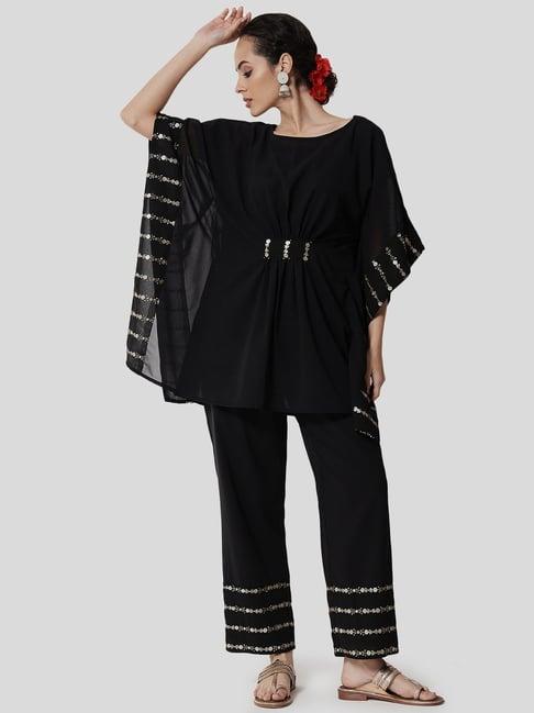 studiorasa black kaftan pant set