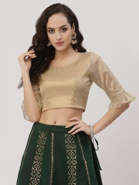 studiorasa golden plain choli