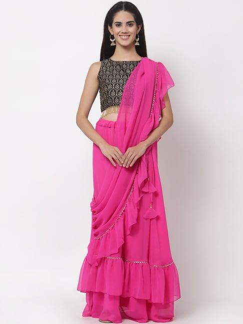 studiorasa pink plain skirt with dupatta
