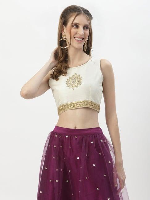 studiorasa white embroidered choli