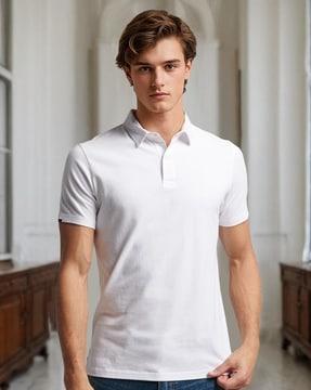 studios jersey slim fit polo t-shirt