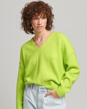 studios slouch vee knit pullover