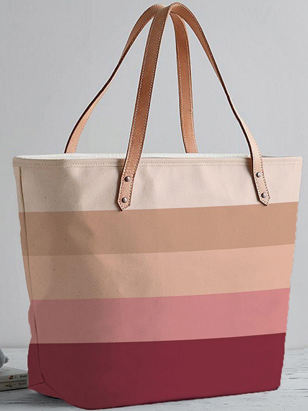 stybuzz multicoloured colourblocked shopper tote bag with vegan leather handles