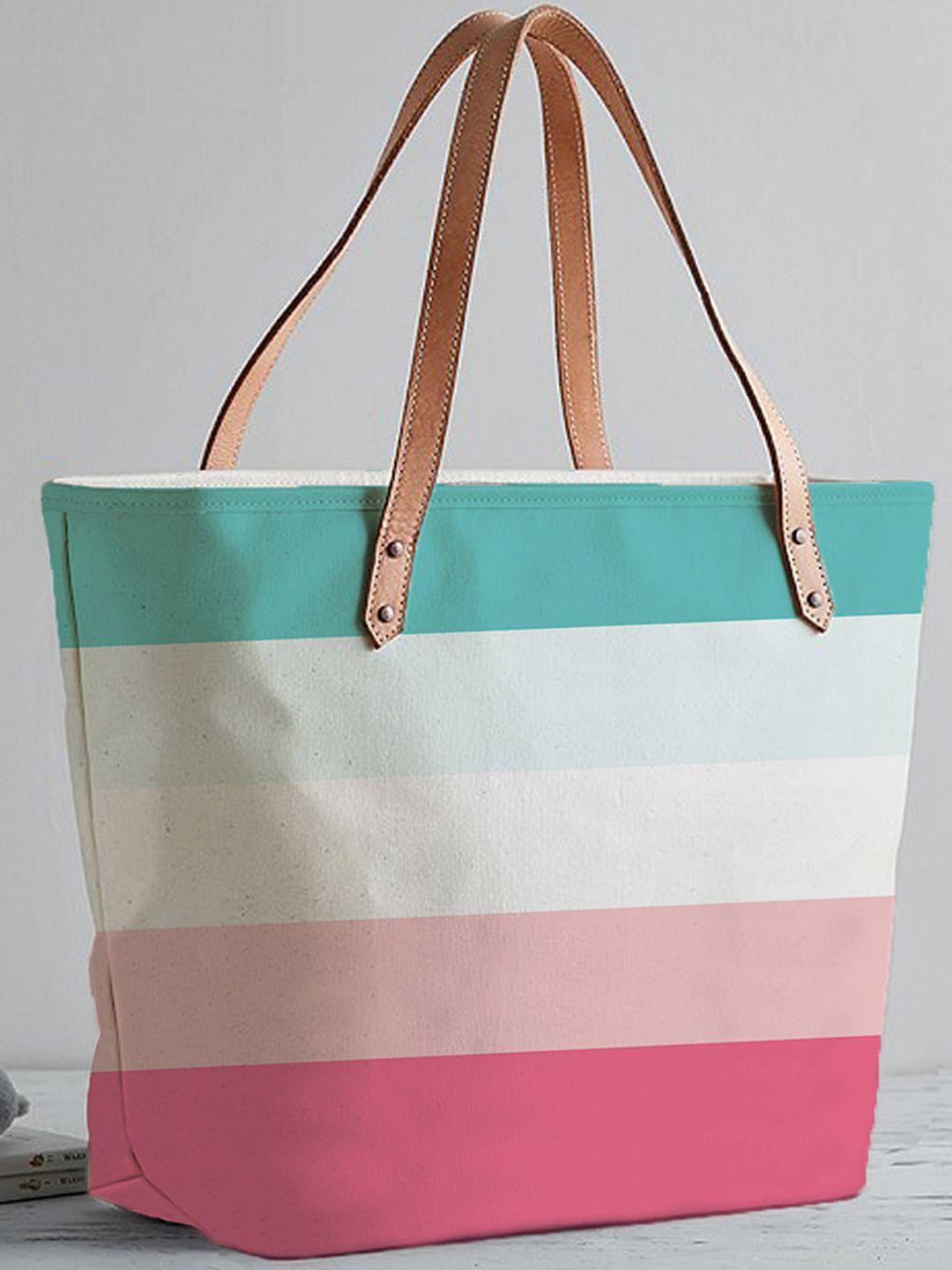 stybuzz multicoloured colourblocked shopper tote bag
