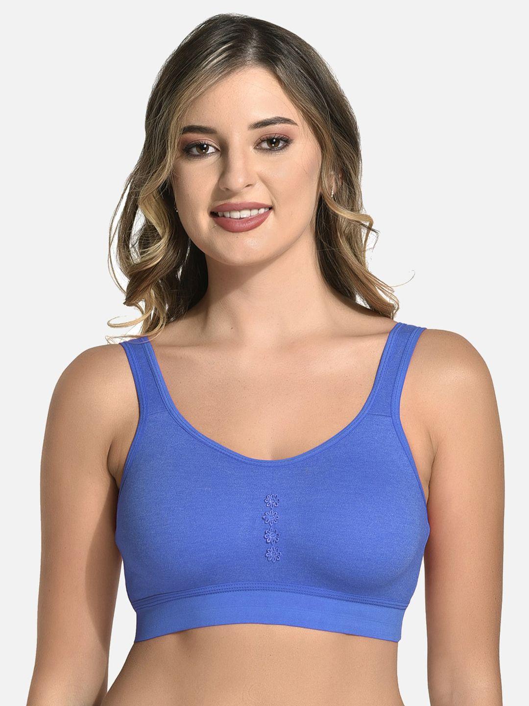 styfun non padded dry fit cotton all day comfort sports bra