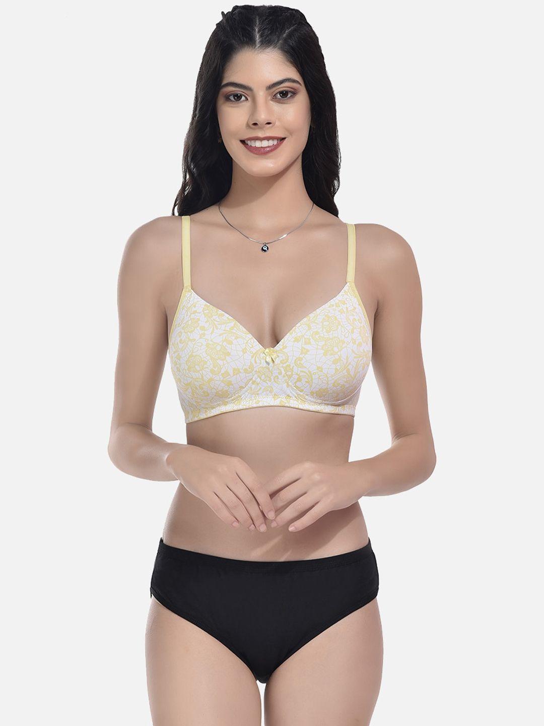 styfun self-design lightly padded lingerie set