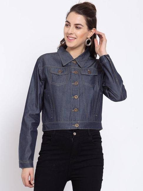 style quotient blue full sleeves denim jacket