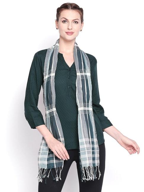 style quotient green checks scarves