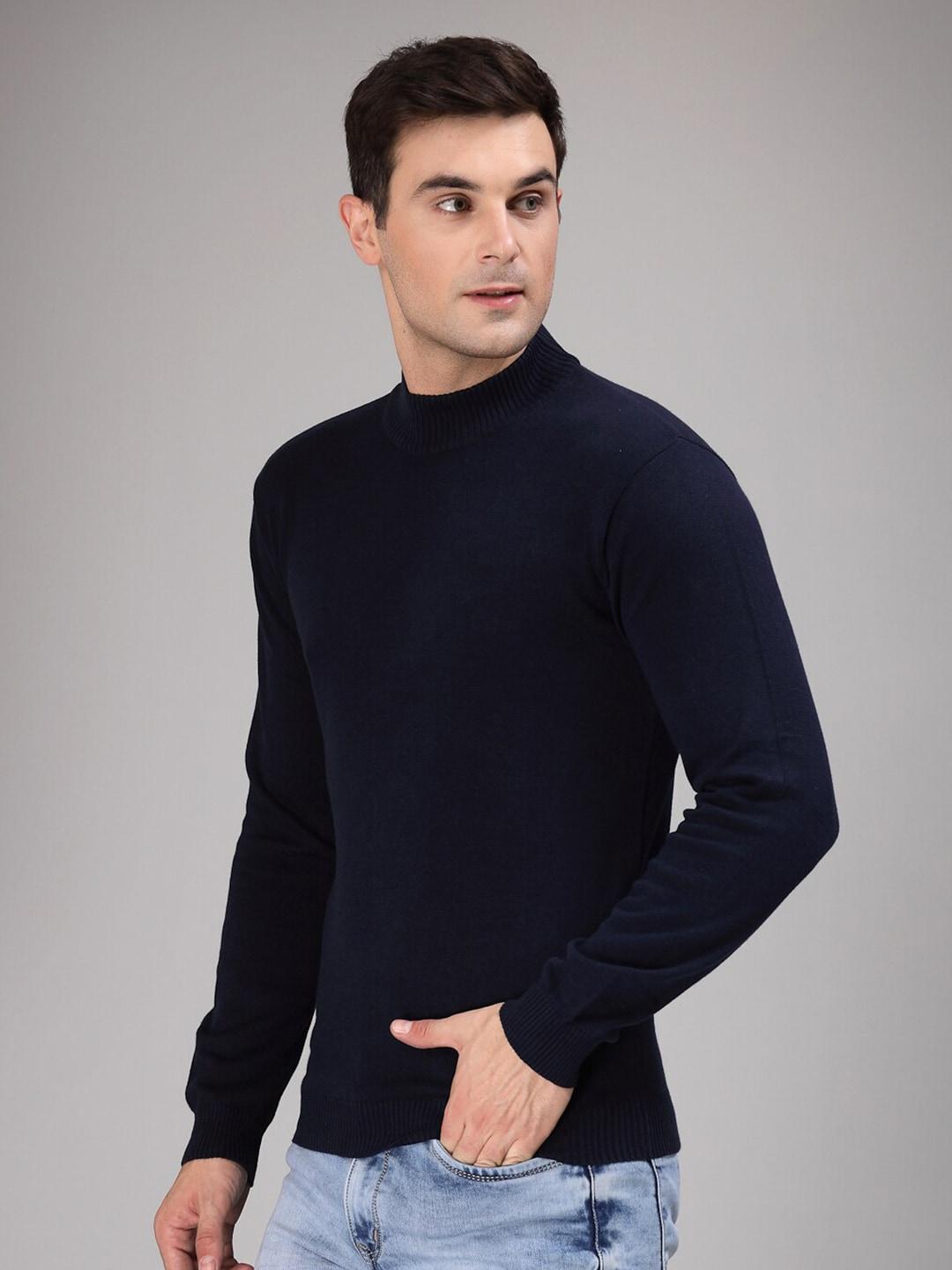 style quotient men navy blue pullover