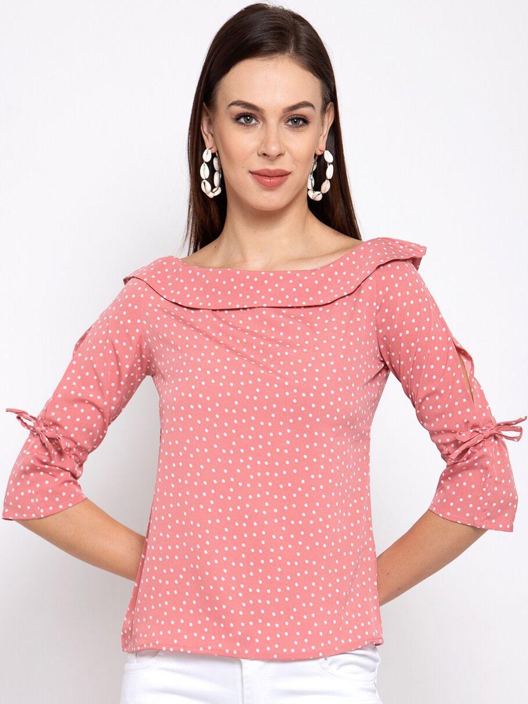 style quotient pink printed top