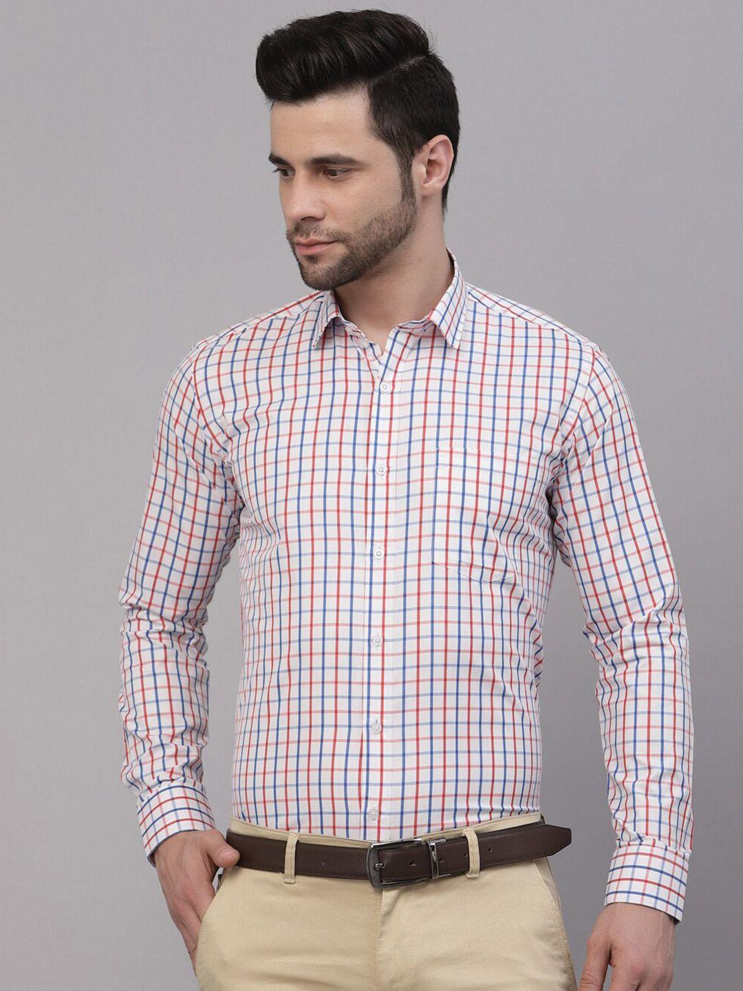 style quotient smart opaque windowpane checks checked cotton formal shirt