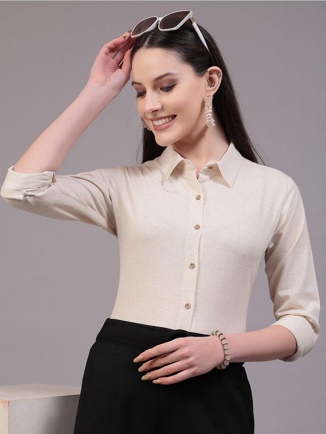 style quotient women classic opaque formal shirt
